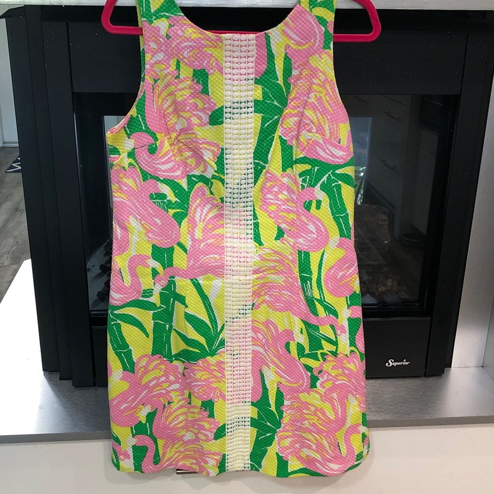 Lilly Pulitzer Pink and Green Floral Dress